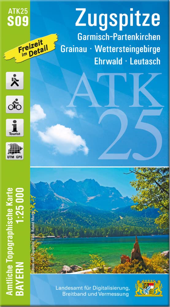 Zugspitze 1:25 000: Garmisch-Partenkirchen, Grainau, Wettersteingebirge, Ehrwald, Leutasch