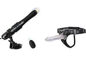 Hands-Free Orgasm Guaranteed Automatic Thrusting Sex Machine with Strap-On Dildo