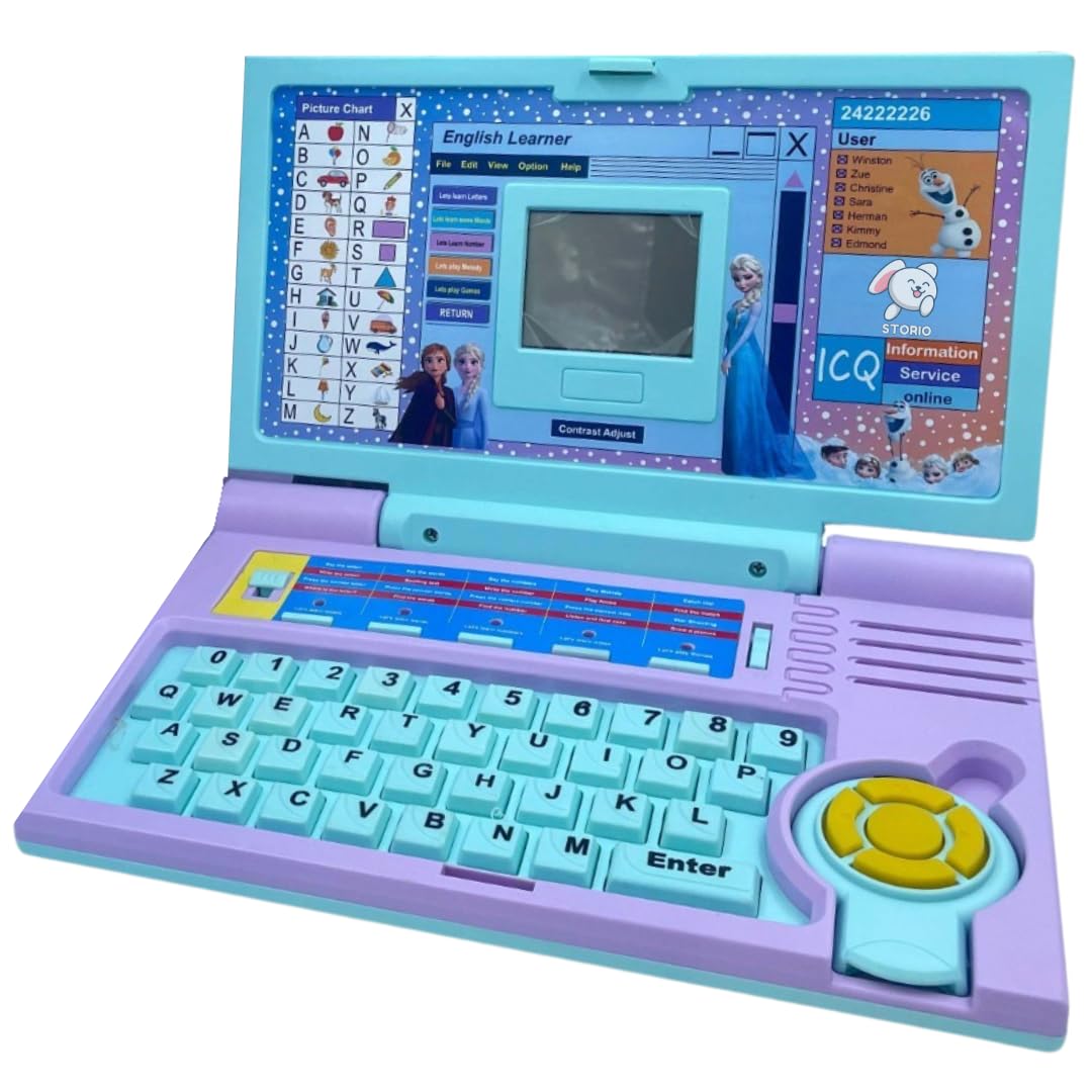 Storio Educational Laptop Computer Toy with Mouse | 1 Year Extended Warranty | Kids Above 3 Years | 20 Fun Activity Learning | Learn Letter Words Games Mathematics Music Logic Memory Tool | Purple (B0D6Z3CDJJ) Amazon Price History, Amazon Price Tracker
