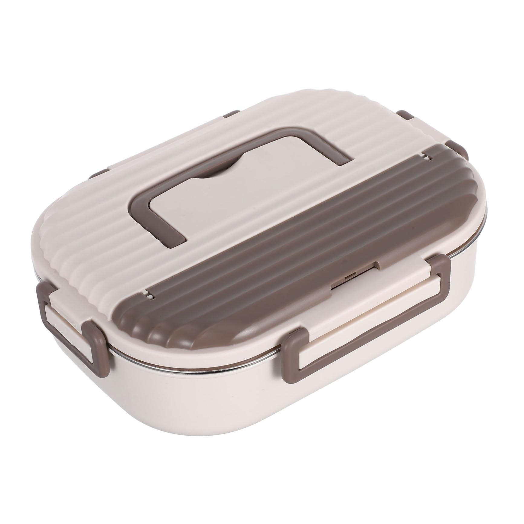 Edelstahl Lunchbox Fächer Auslaufsicher Doppelstöckig Bpa-frei Lunchbehälter für Schule Büro Reise Picknick Langlebig und Mikrowellengeeignet