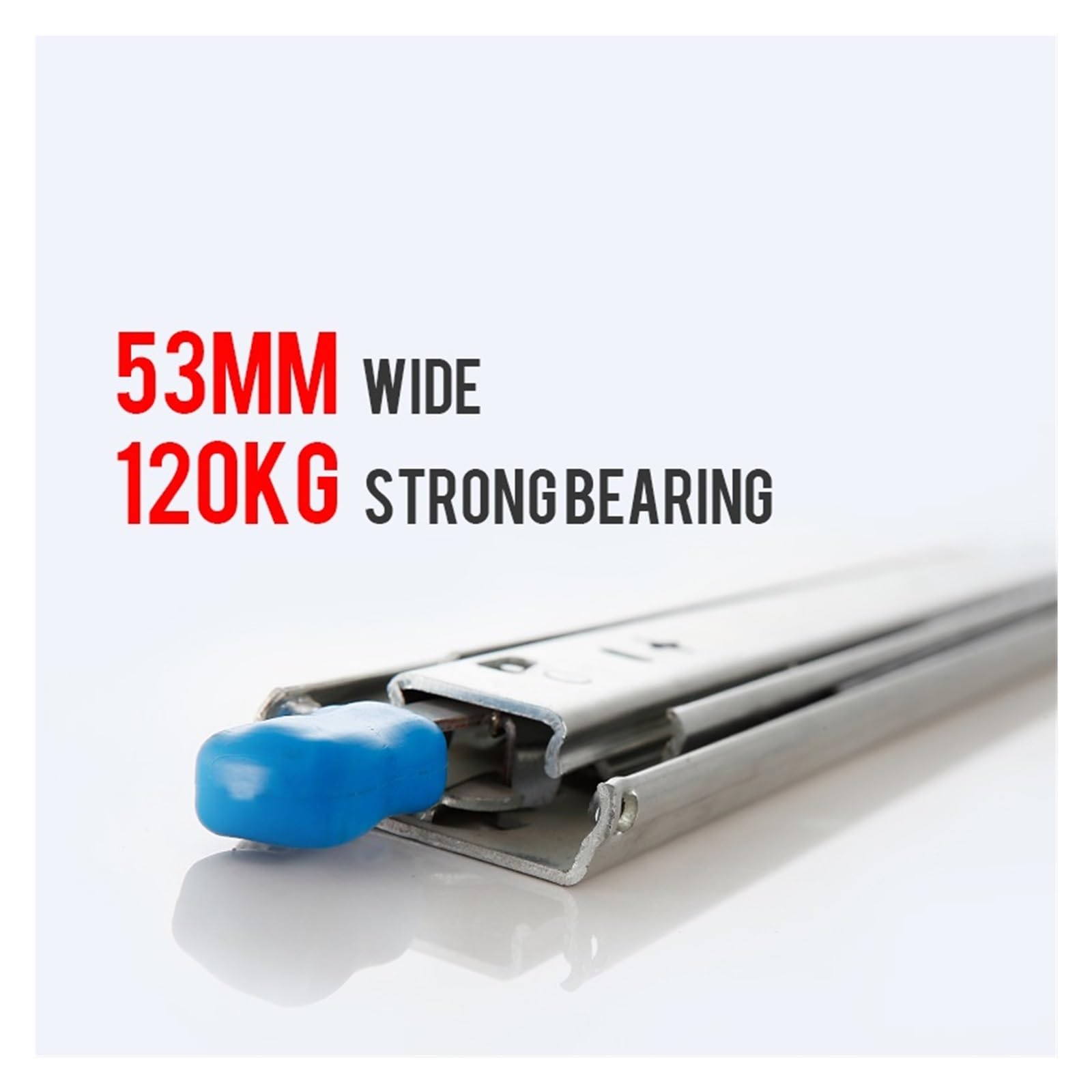 Guide for cassetti for carichi pesanti da 10" a 50" con cuscinetto a sfere di bloccaggio - Estensione completa, 1 paio(1100mm)