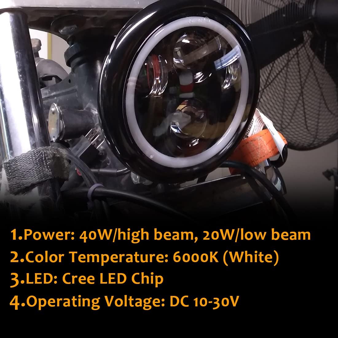 Buy 1 get 1 5 3/4 Motorcycle headlamps 5.75 inch LED Headlight full Halo Ring with housing bucket for Harley Davidson Motorcycle Honda Shadow Kawasaki Vulcan Suzuki One-Day Sale: Up to 40% Off 5 3/4 Motorcycle headlamps 5.75 inch LED Headlight full Halo Ring with housing bucket for Harley Davidson Motorcycle Honda Shadow Kawasaki Vulcan Suzuki