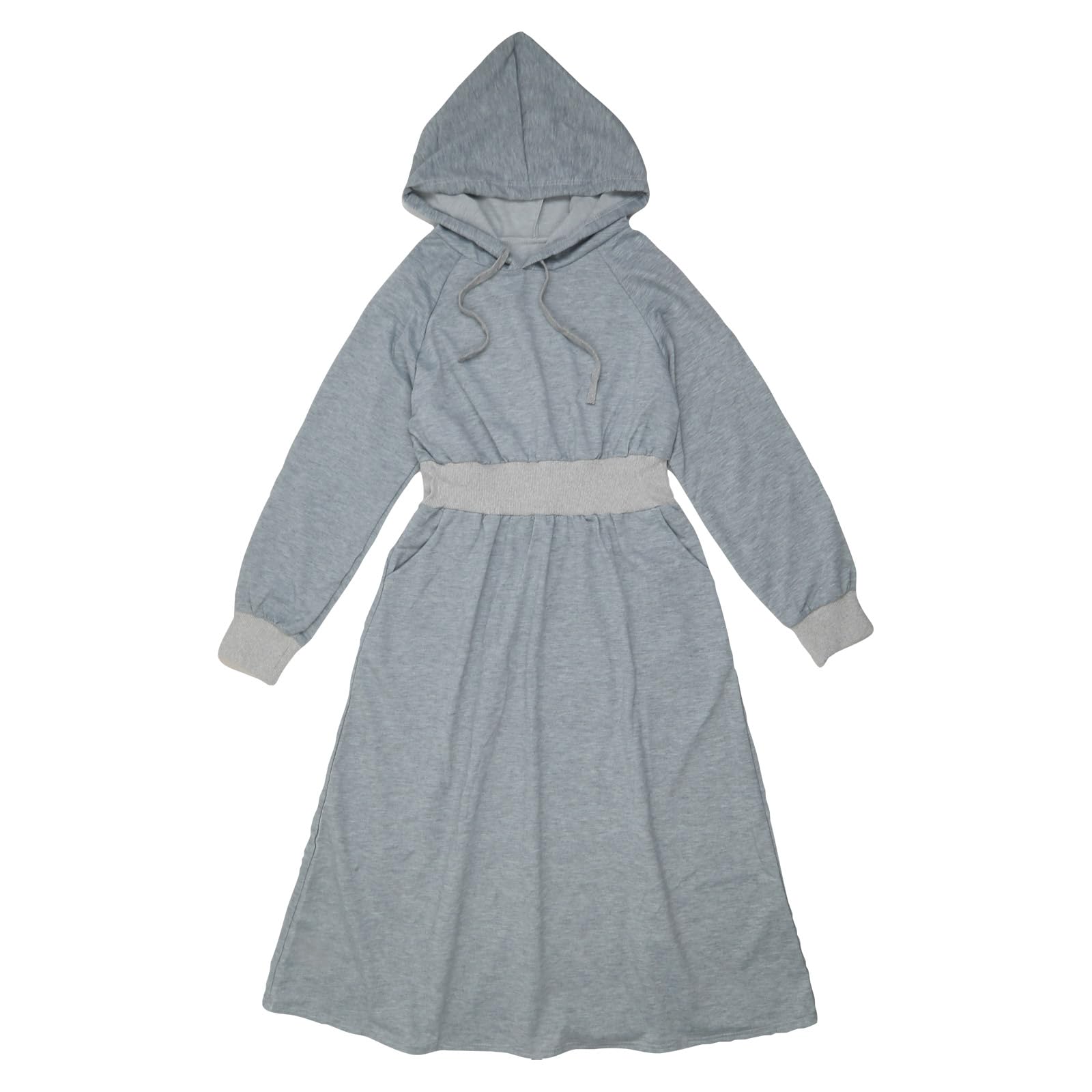 Robe à capuche polyvalente pour femme hiver longue décontractée et robe tendance chic