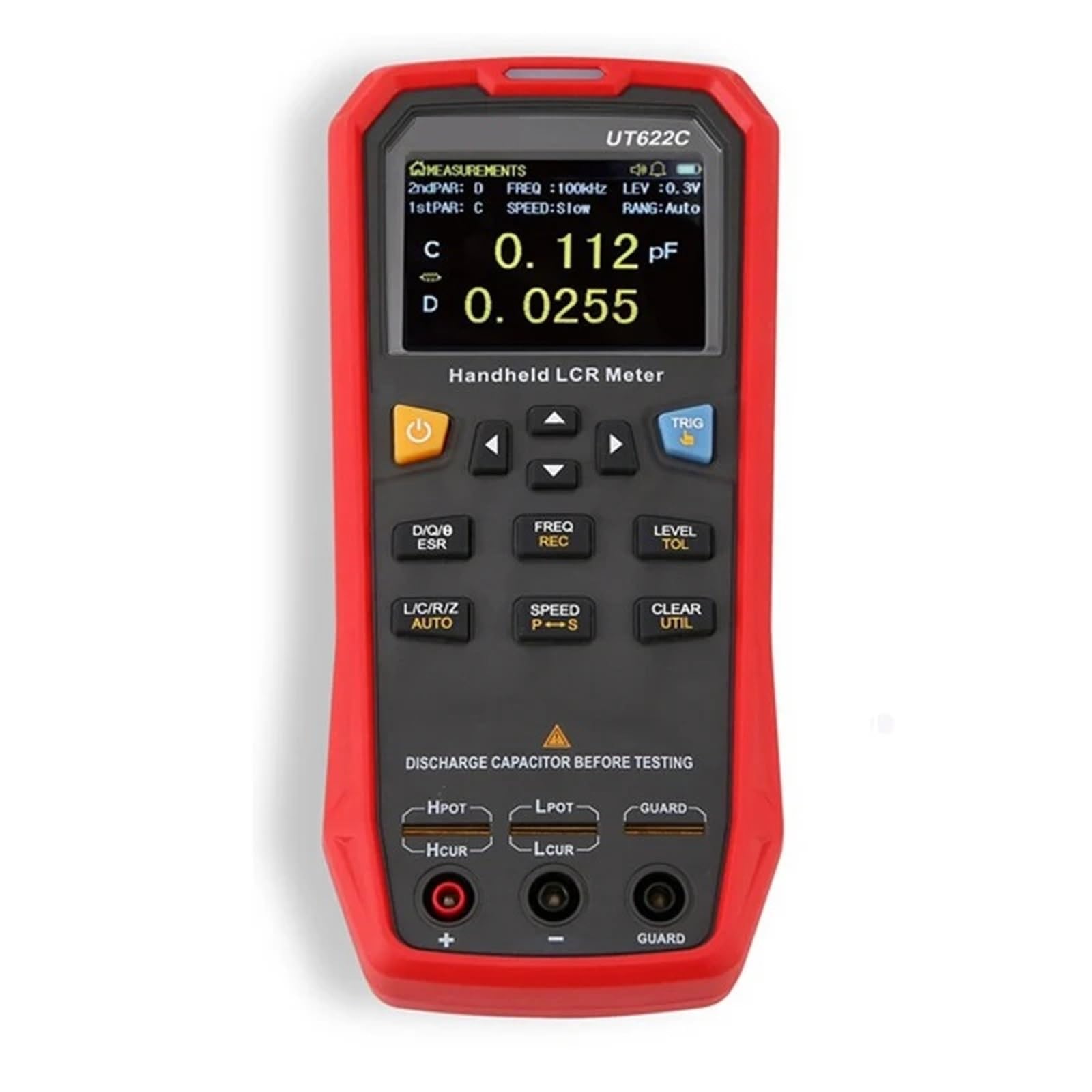 Multimètre UT622A UT622C UT622E LCR Meter UT622 Digital Bridge Capacimeter Inductance Capacitance Resistance Multi Tester(UT622C)