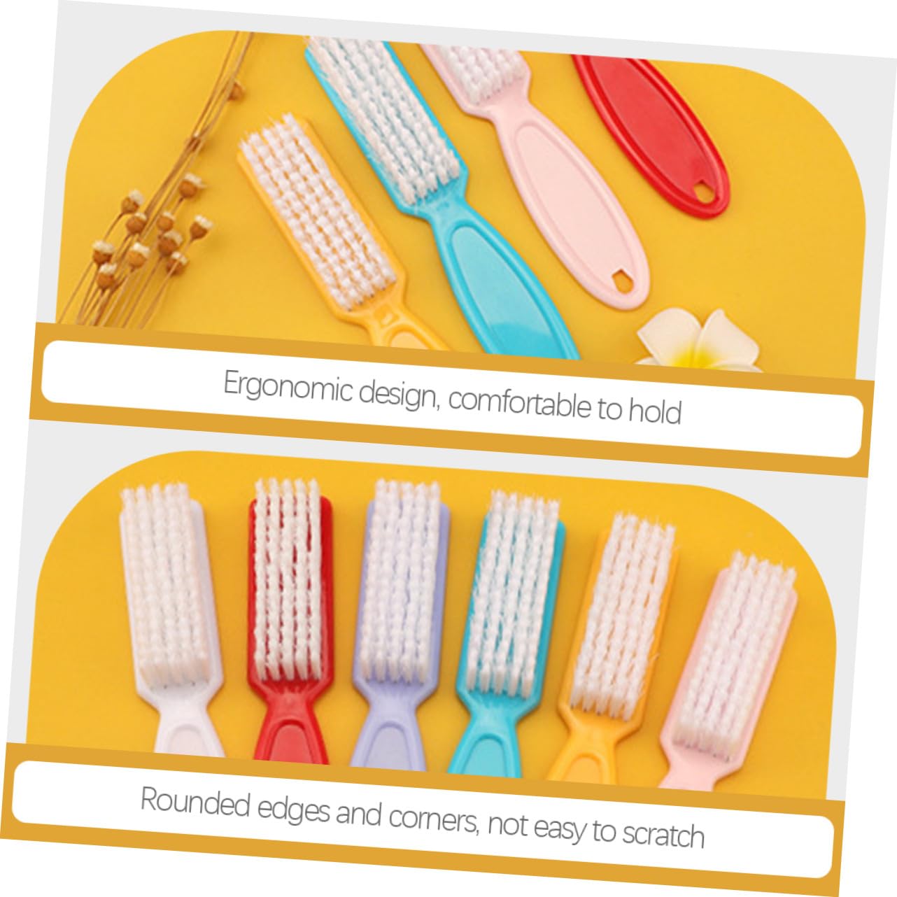 WOONEKY 24piezas Cepillo De Uñas Para Manicura Herramienta De Limpieza De Polvo Para Salón De Uñas Caseras