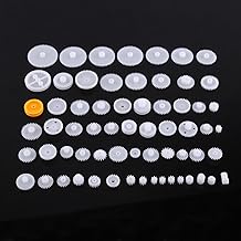 Plastic Gear Set, Crown Gear Set, Worm Gear Kits, Sprocket Wheel Set, for Robot Car Motor Toy DIY (64 Kinds Gear) (64 Kinds Gear Kit)