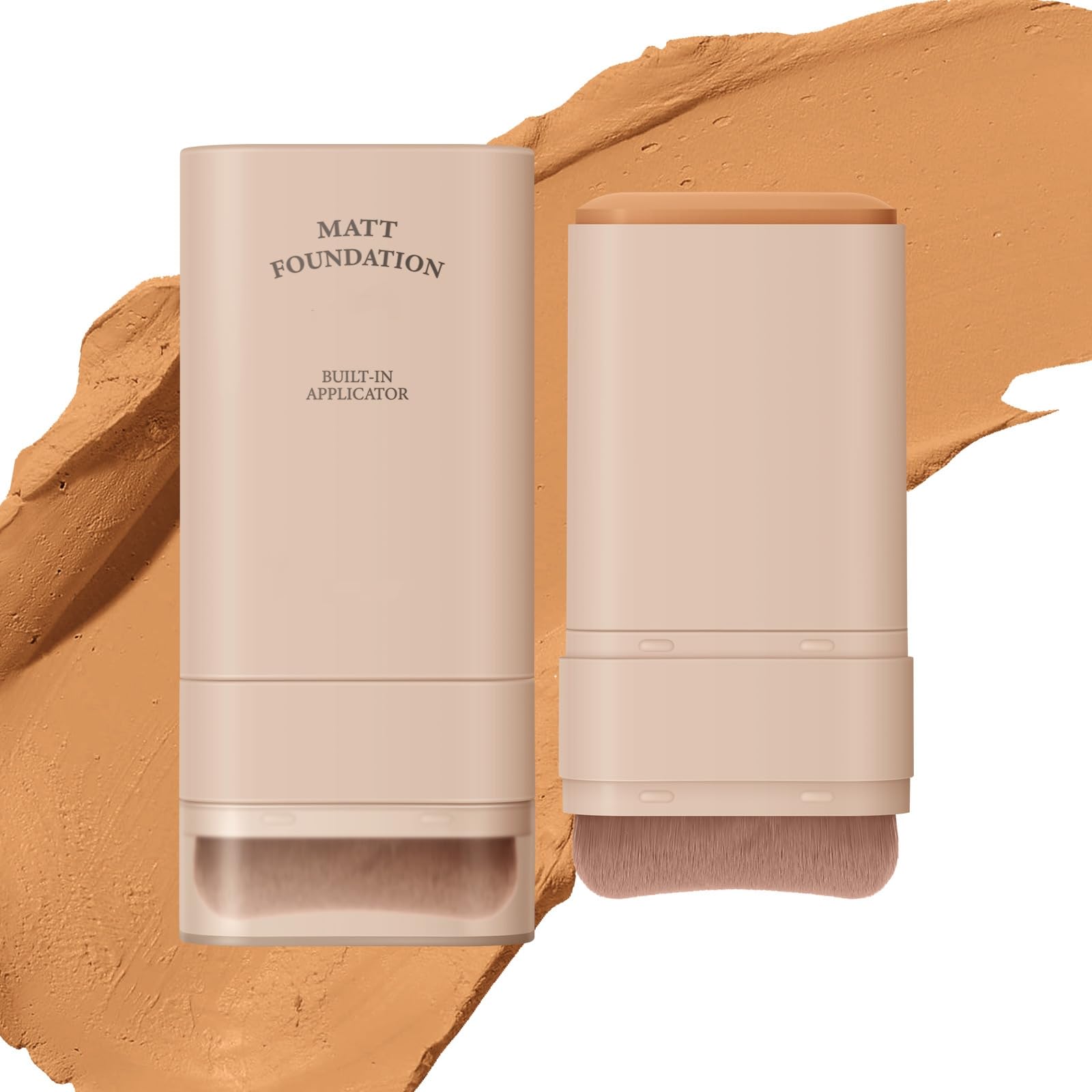 Vivien Beauty Foundation Stick, Vivien Foundation Stick, Korea Flawless Eraser Foundation Stick, Hydrating Lightweight Foundation Stick with Brush, Multi-use Foundation Stick with Built-In Brush (#05)