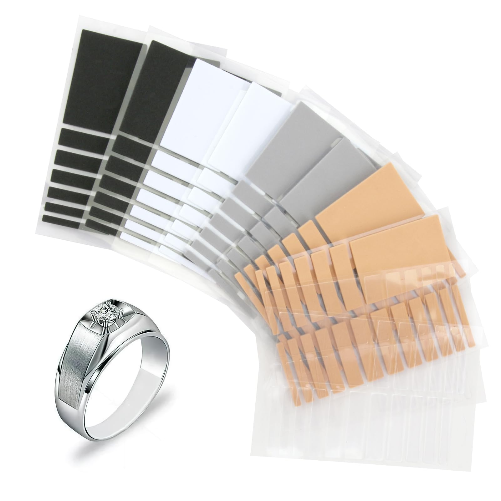 10 Anelli Regolabili Invisibili - Riduttori Per Anelli Sciolti In EVA E Acrilico - Foto 9