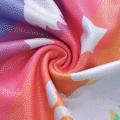 HOZIY Gymnastics Leotards for Girls Toddlers Kids Sleeveless Tumbling Outfits for Dance Print