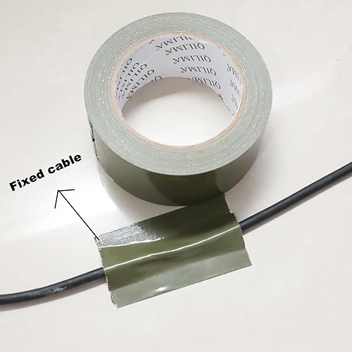 Miniatura 4 de QILIMA Cinta adhesiva de tela, tela impermeable para conductos, cinta adhesiva de grado profesional para fotógrafos, reparaciones, bricolaje,