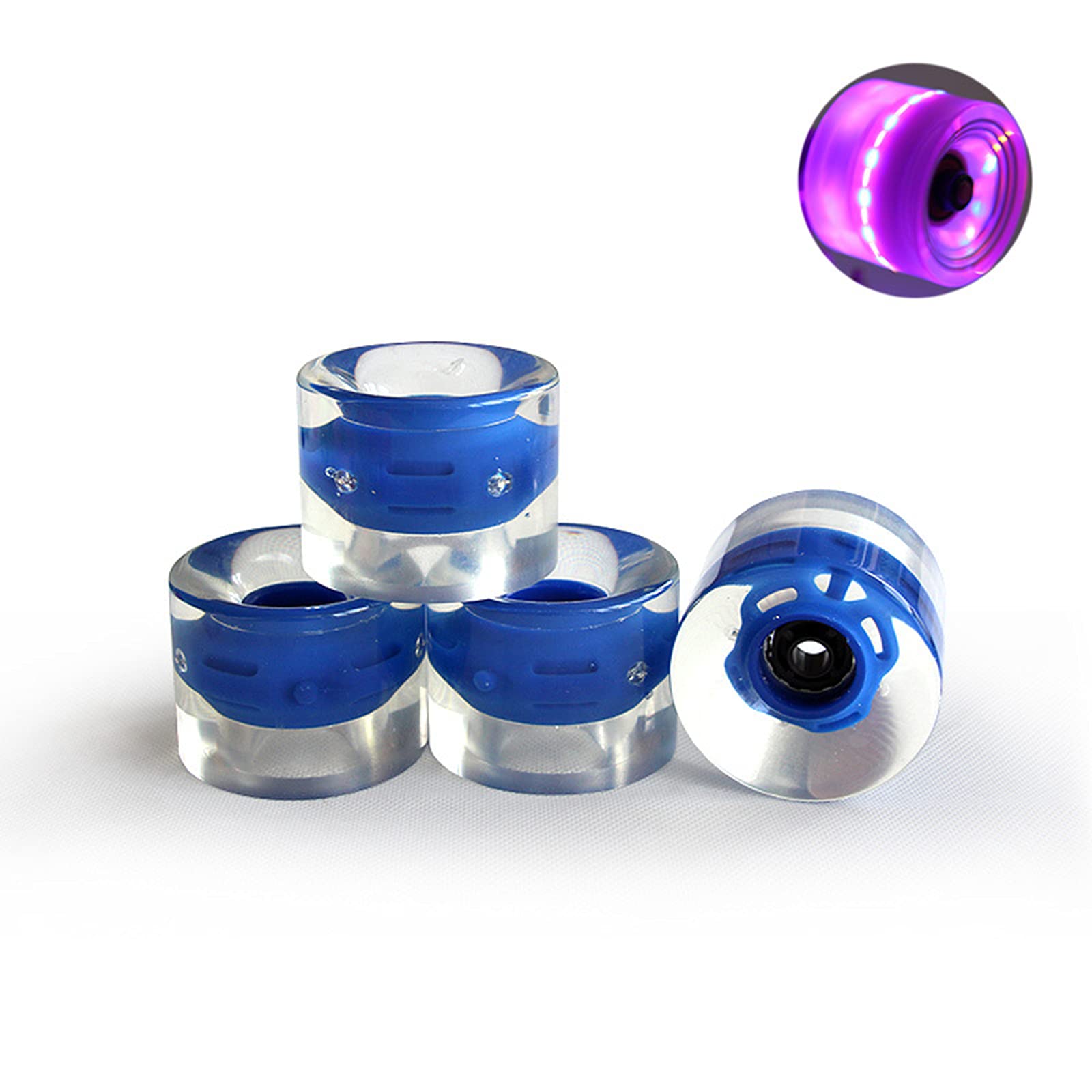 Roues LED Pour Skateboard COCKE – 60x45mm, 78A, 4 Pièces – Lumineuses En Roulant, Pour Longboard