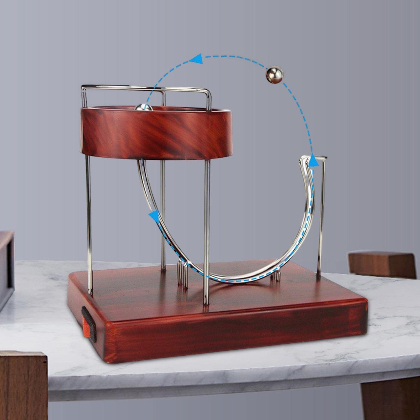 Juguete de Movimiento Adorno de Escritorio Modelo Orbital Máquina de Movimiento Infinito Material PP Ciencia Física Aplicable a Niños
