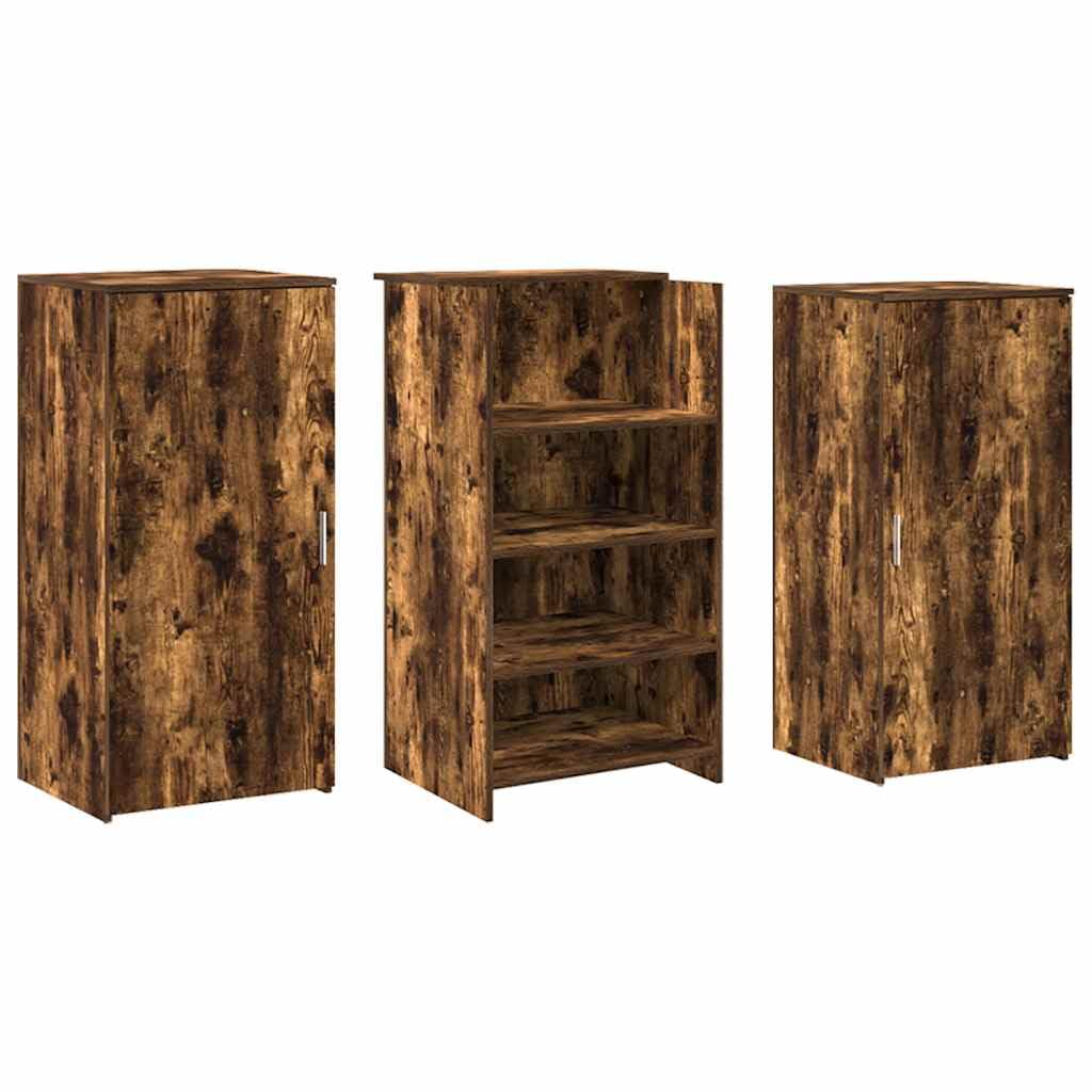 Reception - Banco di incenso, 155 x 50 x 103,5 cm, in legno con spazio di archiviazione, per ufficio, casa, ufficio, clinica, salone
