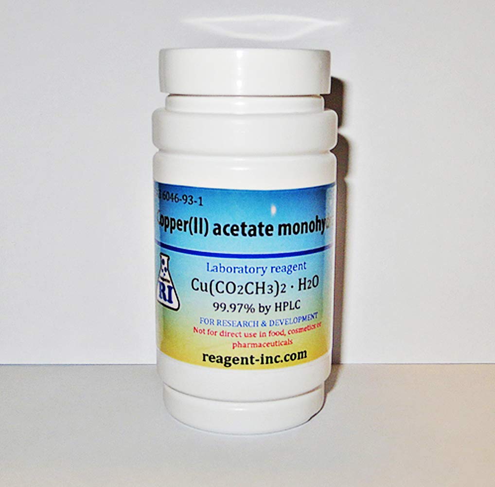 Copper (II) Acetate monohydrate, 99.97, Analytical Reagent (ACS), 200