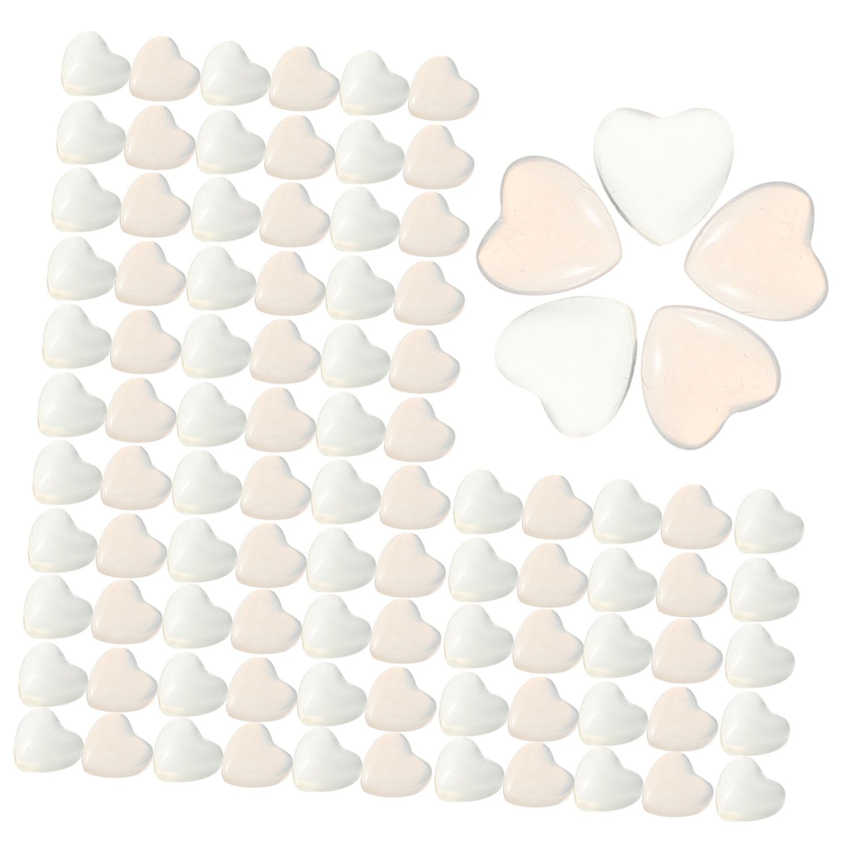 Healeved Charms Nails Heart Nail Charms 100pcs Gems Fashion Manicure Accessories for Women