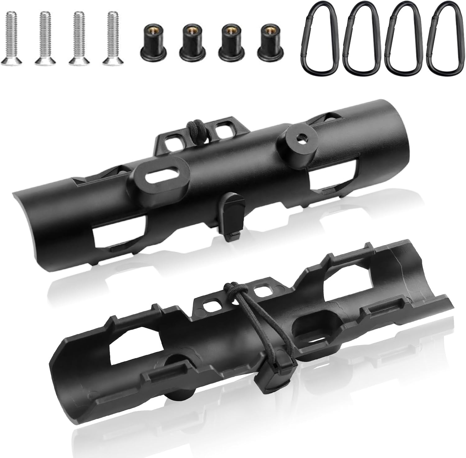 Track Mount Kayak Paddle Holder, Fits Standard Paddles, Secure 2-Point Locking System​