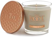 Vista 12 de Root Candles Velas perfumadas de panal, Veriglass hecha a mano, mezcla de cera de abeja, grande, Seaside Harbor