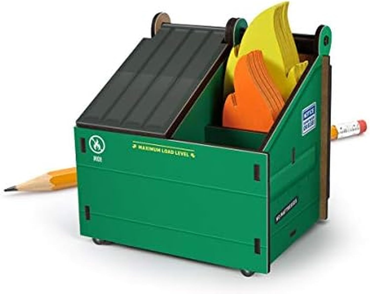 Genuine Fred Desk Dumpster Pencil Holder With 100+ Flame