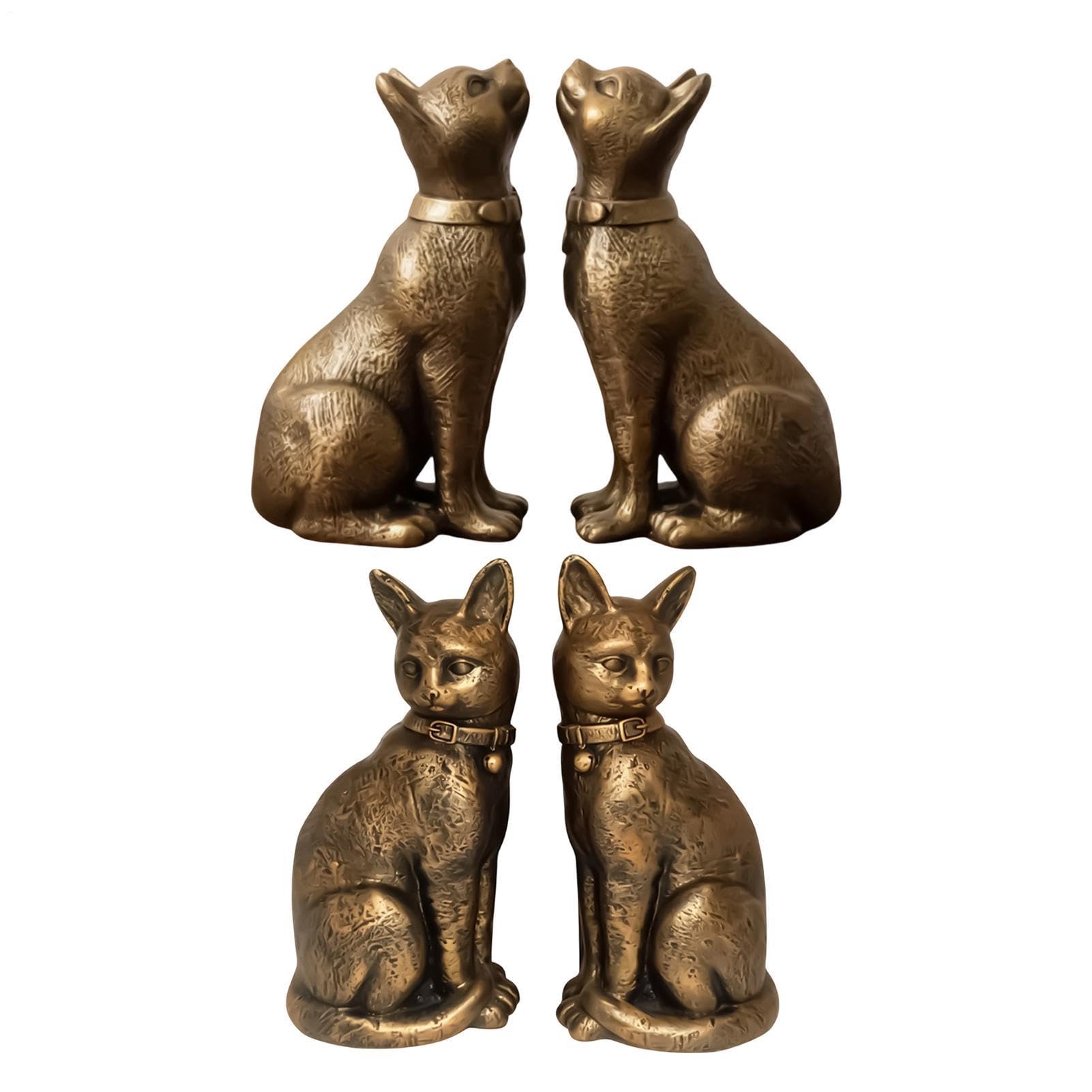 Reggispilla per Libri 1 Paio Scultura Antiscivolo a Forma di Gatto