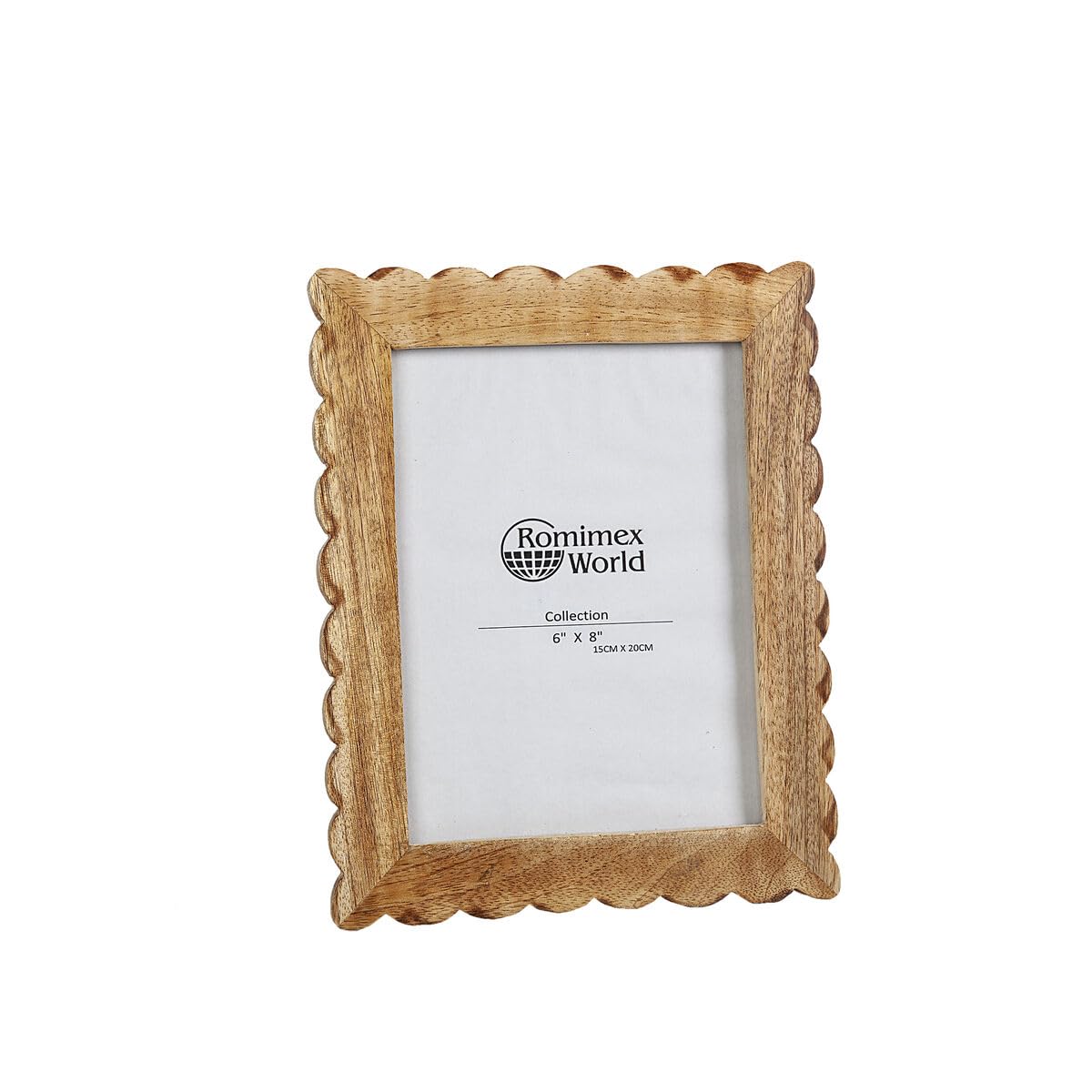 RomimexBrown Wooden Photo Frame 25 x 1 x 20 cm
