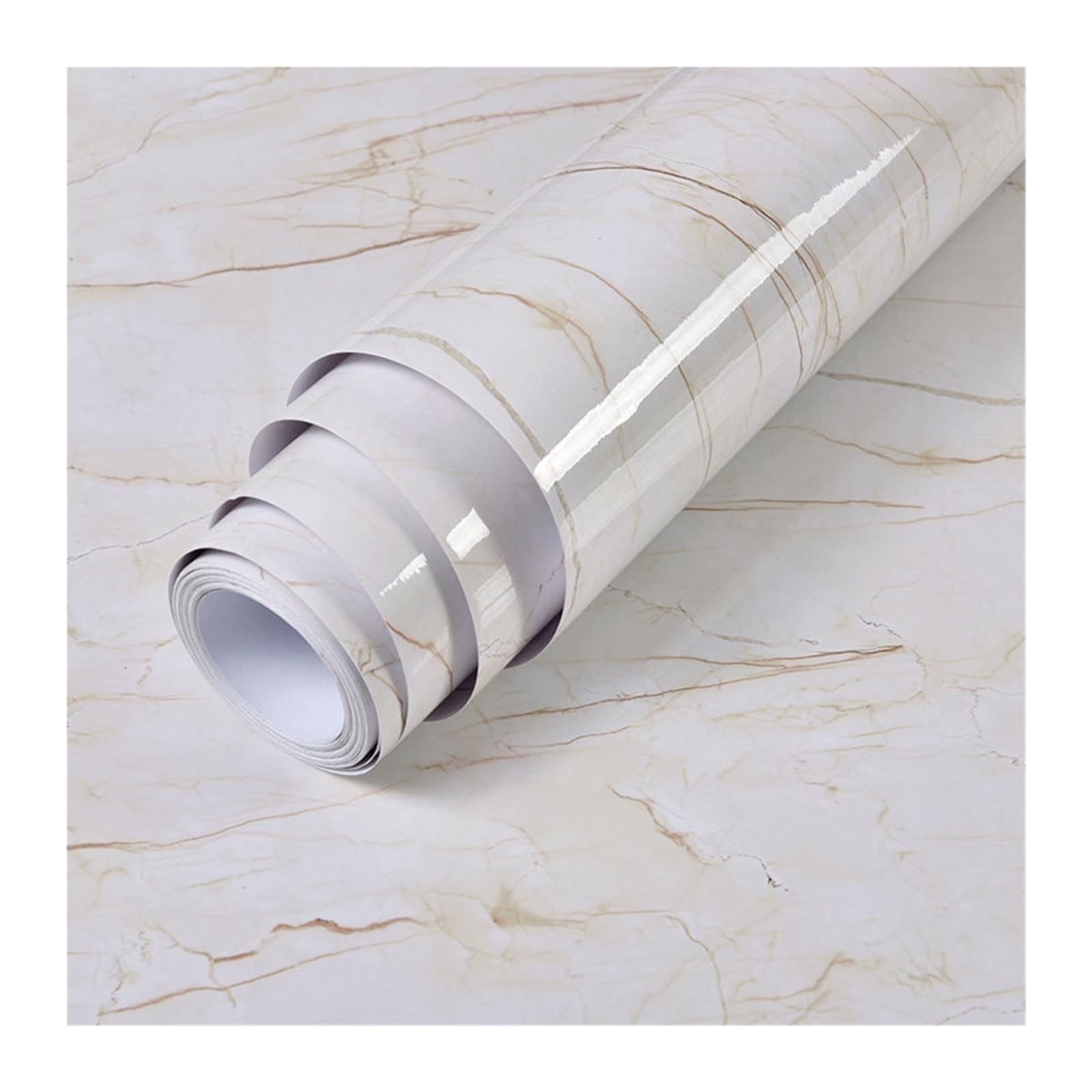 FOELANNE Back Self Adhesive Wallpaper, PVC Marble Self-Adhesive Paper Heat Kitchen Furniture Multiple Sizes(Color16,60cmx200cm)