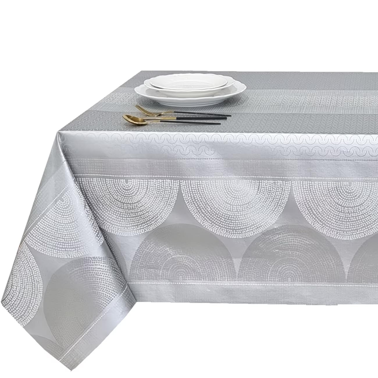 BESCH Mantel PVC Rectangular Impermeable Lavable y Fácil de Limpiar Certificado Oeko-Tex® Standard 100 - Mantel Hule Antimanchas para Mesas Tamaño 100x140cm — view 19