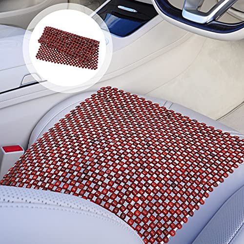 Wakauto Wooden Beads Cooling Car Seat Cushion Beaded Mat Square Comfort Car Seat Summer Cushion Home Office Chair Cover Pad Auto Supplies #TOP3