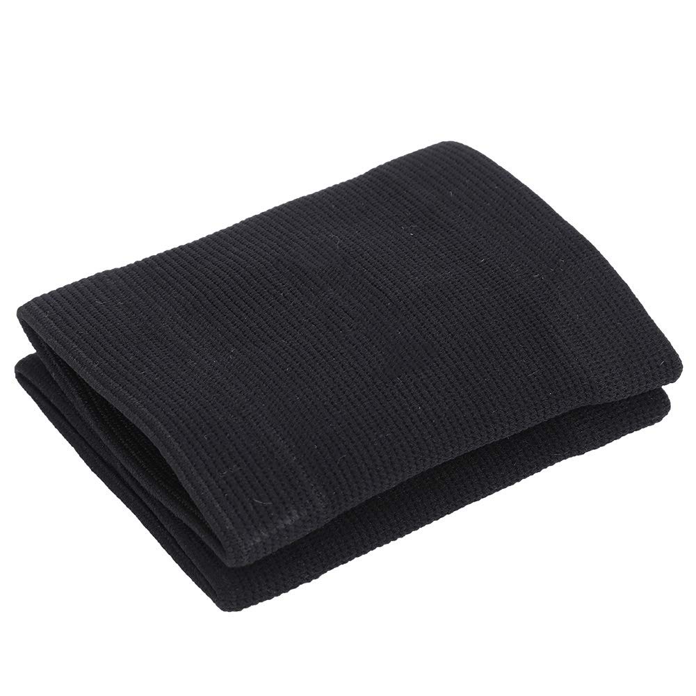 Bnineteenteam 1 Paio di Tutore da Polso per Esercizi, Fibra di Poliestere Nera Sport per Esterni Super Elastico Lavorato a Maglia Polsino Flessibile Antidolorifico Protezione da Polso