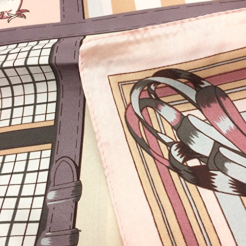 Your Smile Silk Like Scarf Women's Fashion Pattern Large Square Satin Headscarf,Horse,Lattice #TOP4