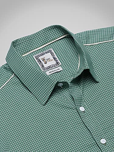 Image of SHIRT THEORY Blue Check Cotton Full Sleeves Casual Shirt for Men II Premium Cotton Shirt II Stylish Shirt for Men II Exclusive Men Casual Shirt II Luxury Shirts ||