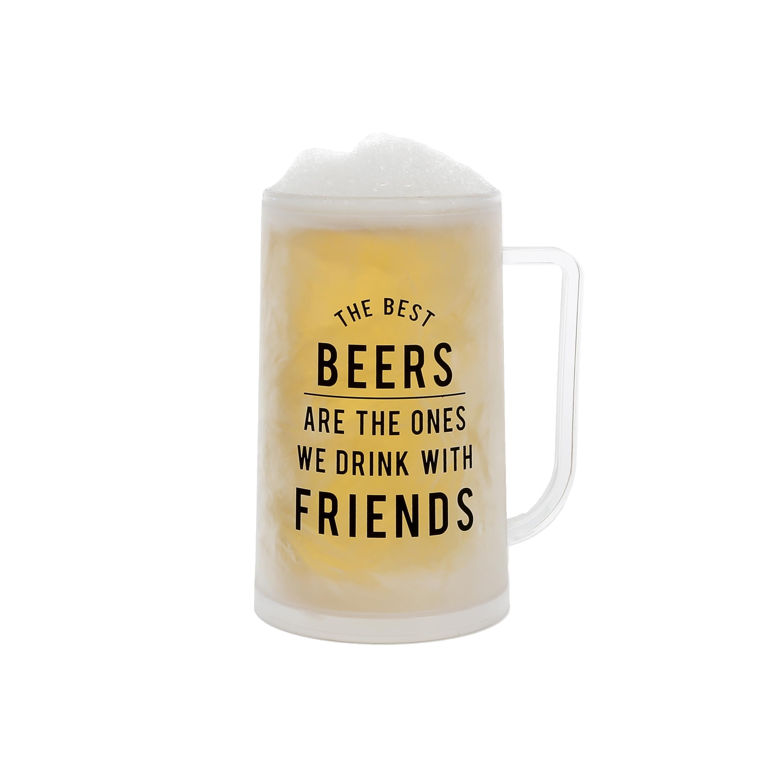 Pavilion Gift Company- The Best Beers - 12 oz Plastic Freezer Mug Beer Stein Beer Lover Drinker Alcohol Friends Best Friends Unique Kitchenware