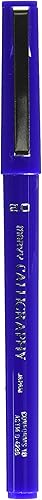 Marvy - Marcador de caligrafía - Tamaño de punta de bolígrafo: 0.079 in - Color de tinta: azul - Color del barril: azul - 1 unidad