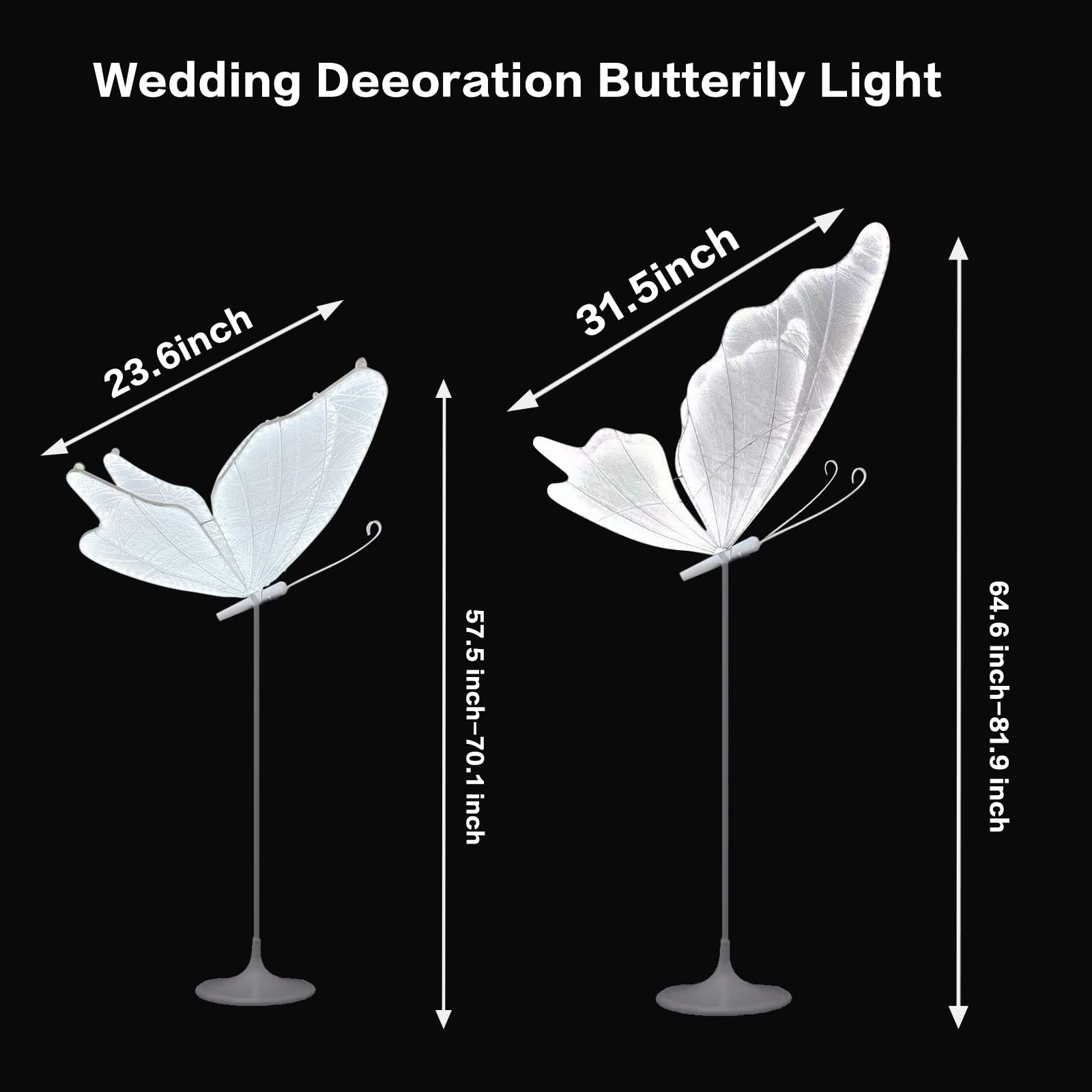 Wedding Butterfly Floor Lamp-Creative Butterfly Ceiling