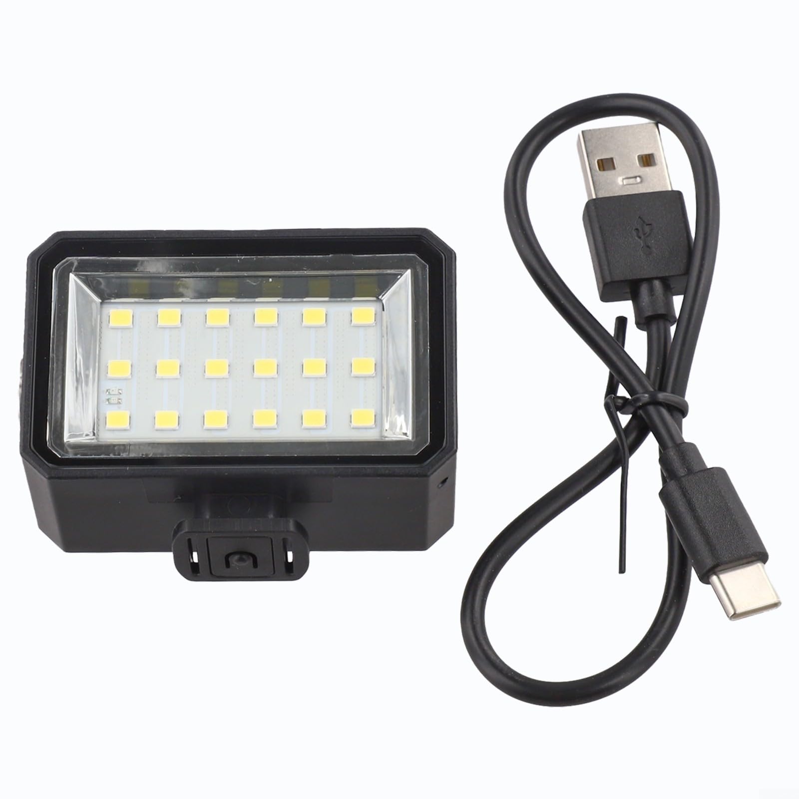 Lumière LED compacte pour Insta360 X5, IPX8 étanche pour la plongée, lumière claire et uniforme en PC, améliore les photos dans des conditions de faible luminosité, noir