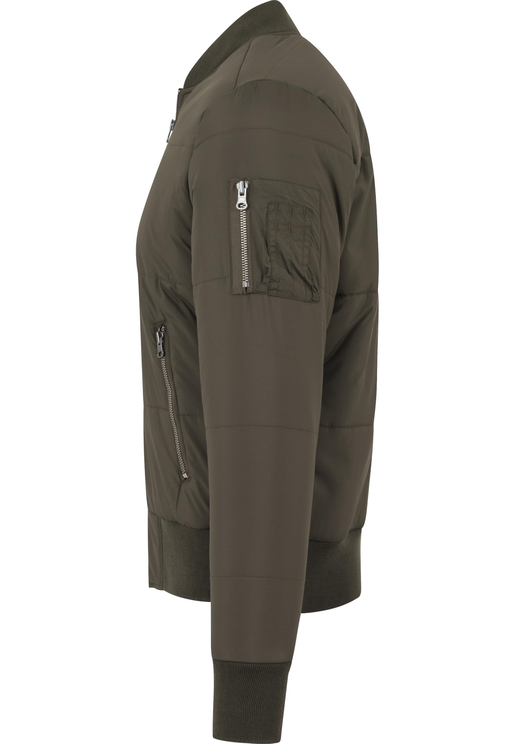 URBAN CLASSICS Chaqueta bomber de invierno para hombre, diseño clásico, chaqueta acolchada, ajustada y con un ajuste óptimo, chaqueta casual de otoño, tallas S-XL