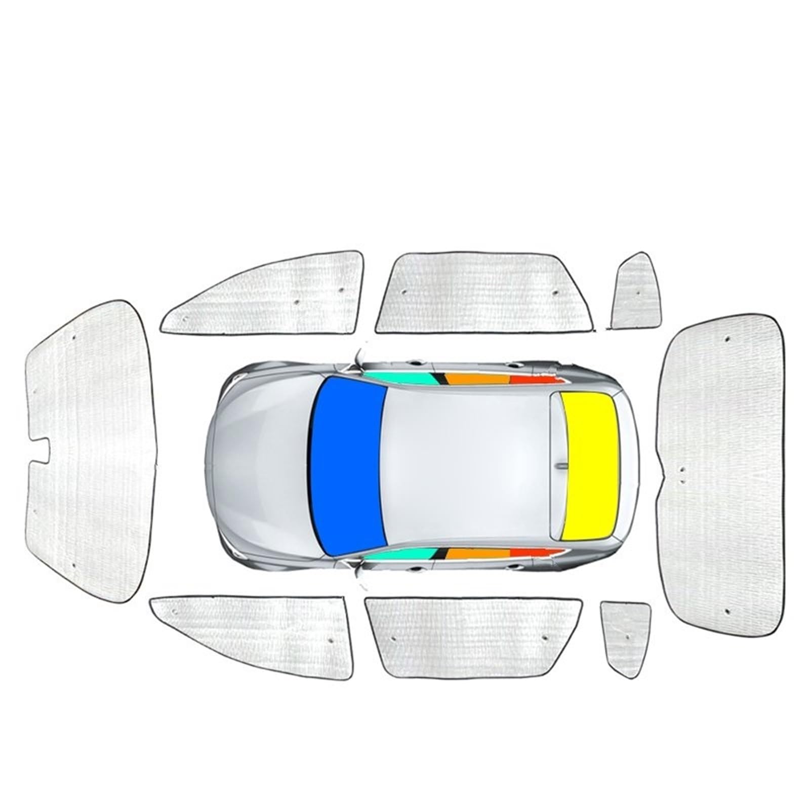 Tenda Parasole Auto Per MITSUBISHI Per ASX XB XC XD 2013-2026, Tendine Parasole Per Auto, Protezione UV, Visiera Parasole Per Finestrino Laterale(Whole)