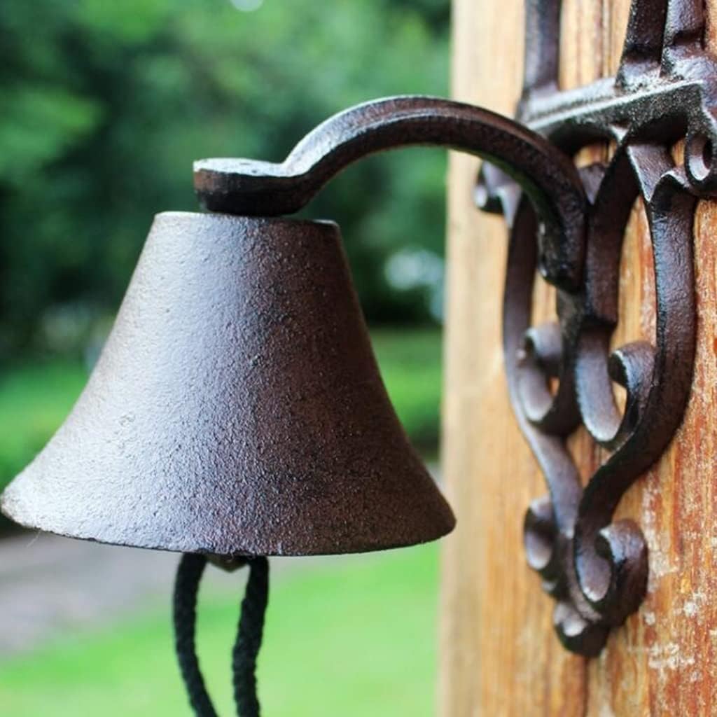 Cast Iron Horse Decorative Handbell Doorbell, Country Garden Antique Outdoor Patio Garden Horse Doorbell