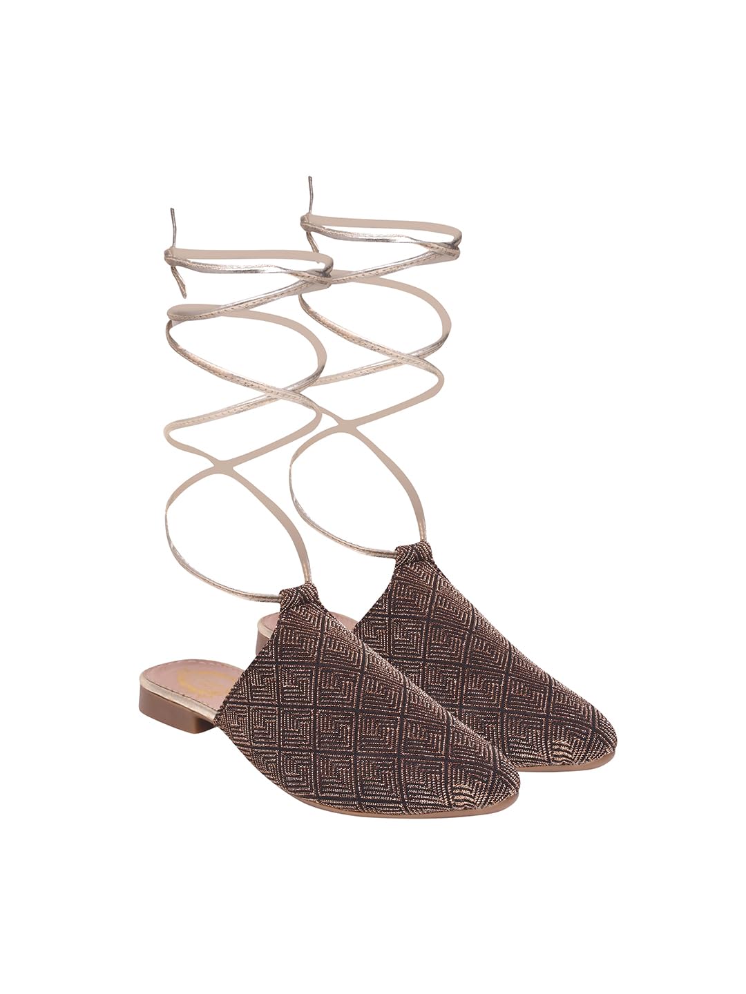 Ethnic Flat Mules for Women & Girls-image-38