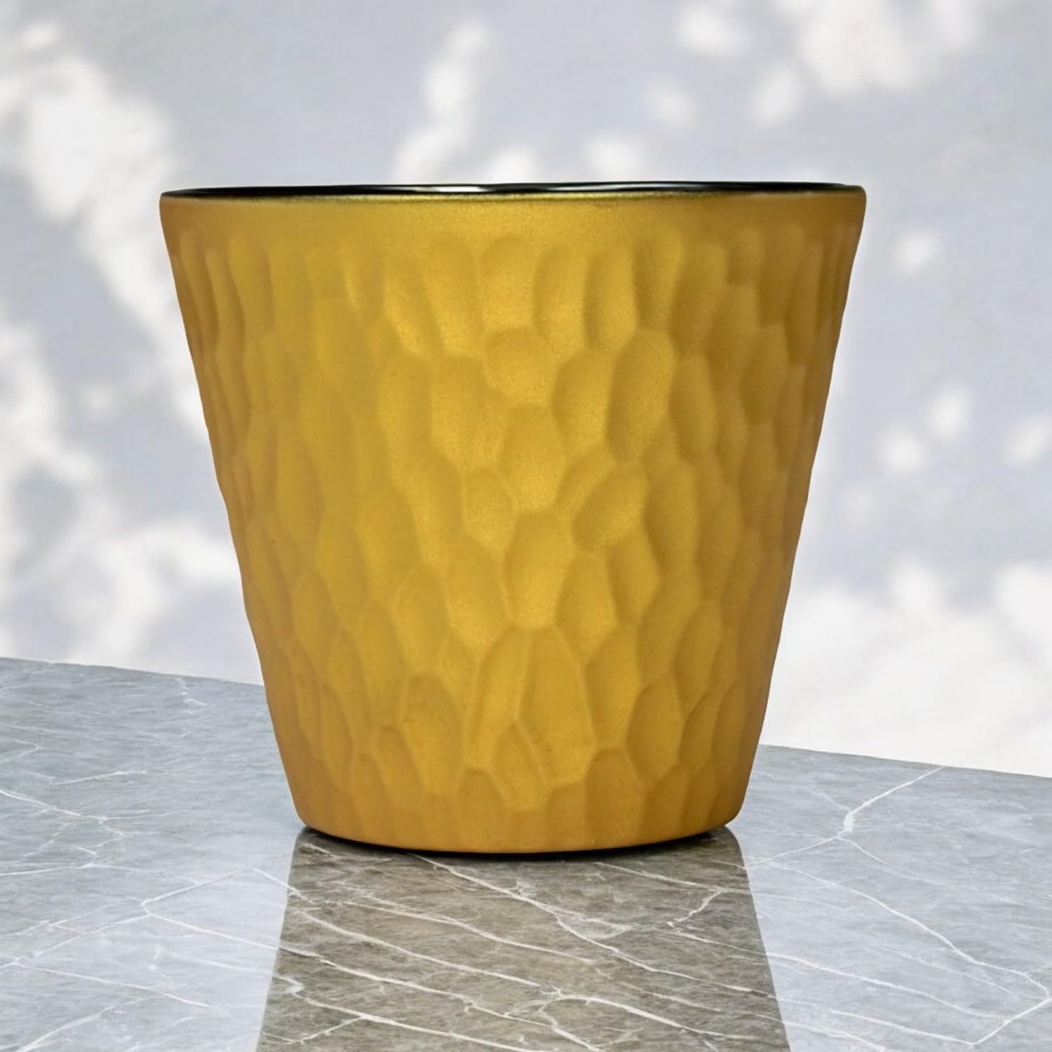 J-kitchens Cup, Lock Cup, Light Changing Gold, 10.1 fl oz (300 ml), Dishwasher Safe, Microwave Safe, Made in Japan