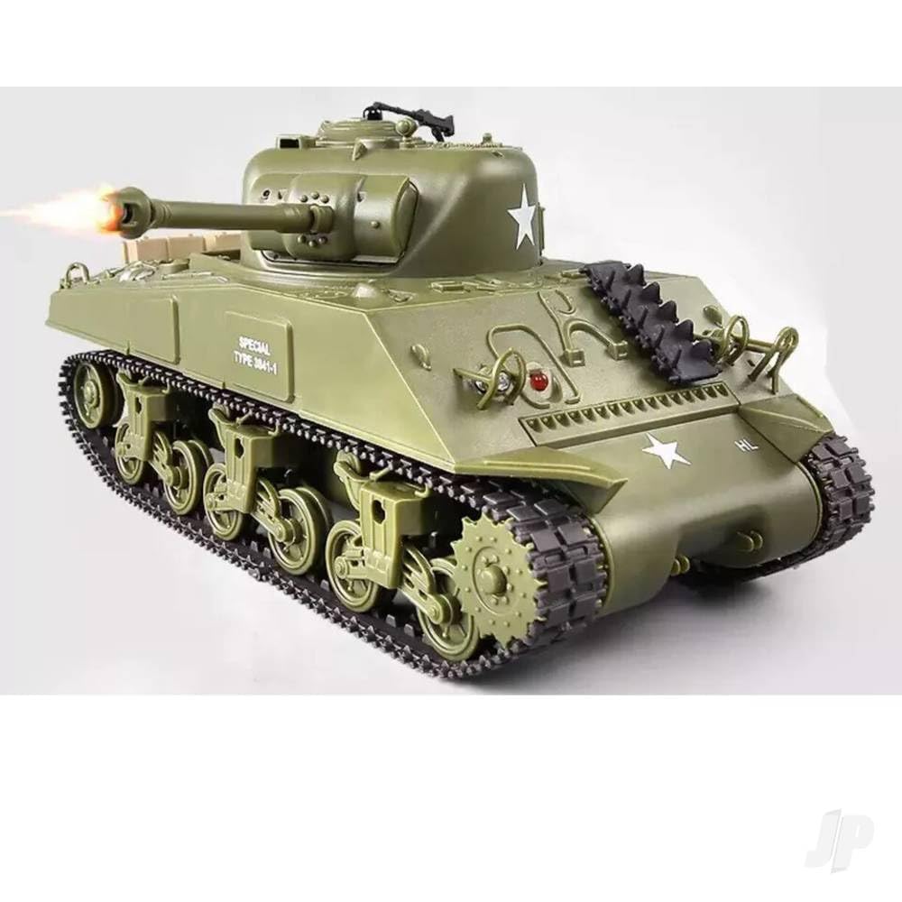 Henglong 1:30 Sherman Easy Eight RC Tank with IR Battle System and Sound