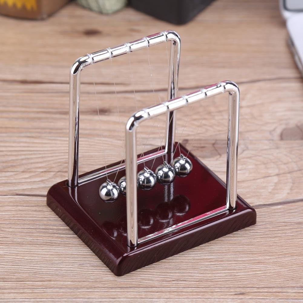 POPOALQ Newtons Cradle Magnetic Ball,Steel Balance Swinging Magnetic Ball Cradle Physics Science Pendulum Desk Fun Toy Gift Desk Table Decor