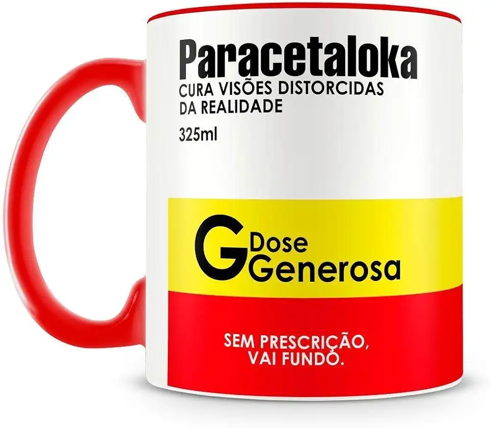 Caneca Personalizada Remédio Paracetaloka Amo Canecas