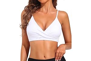 Women's Twist Front V Neck Bikini Top: The Epitome of Beachwear Bliss