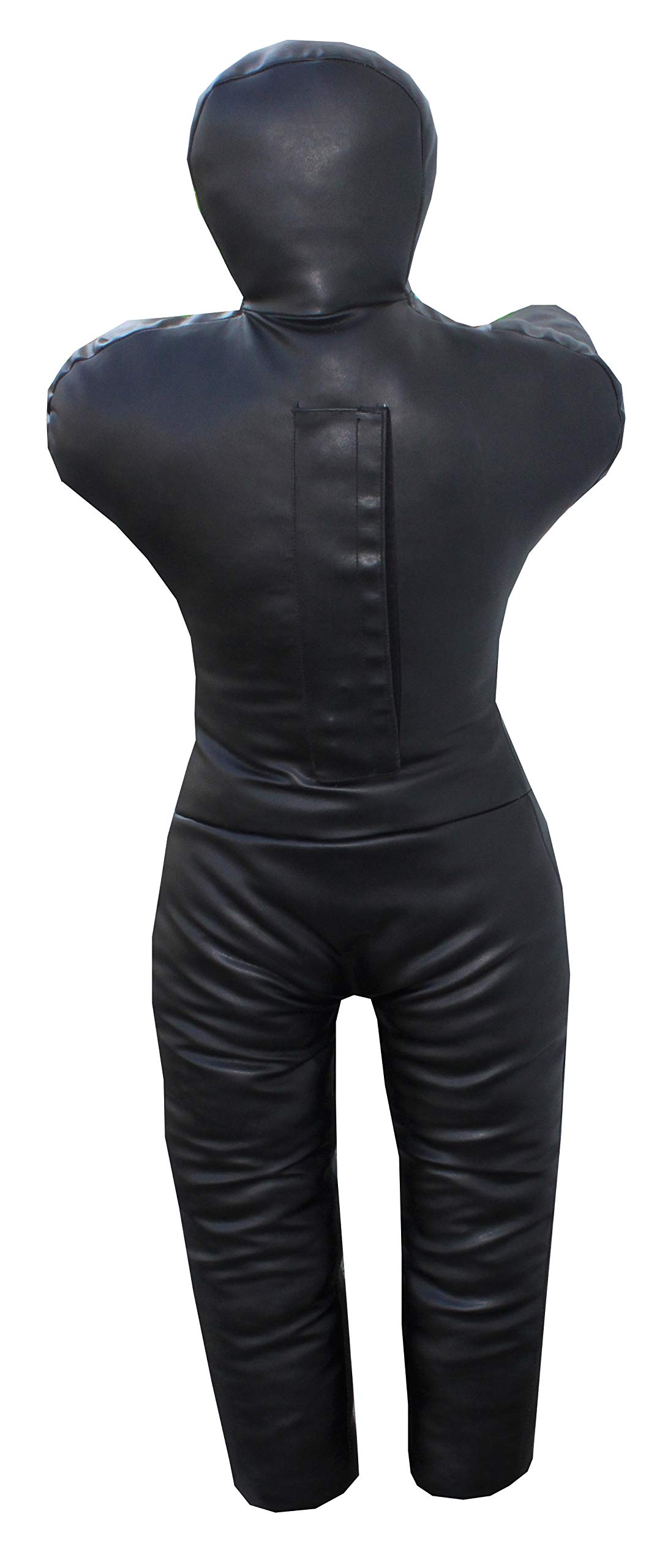LISARO Wurfpuppe Ringerpuppe Judopuppe Ringerdummy Puppe Werfen Bodenkampf MMA Ringen aus Kunstleder GEFÜLLT Farbe: schwarz 160CM