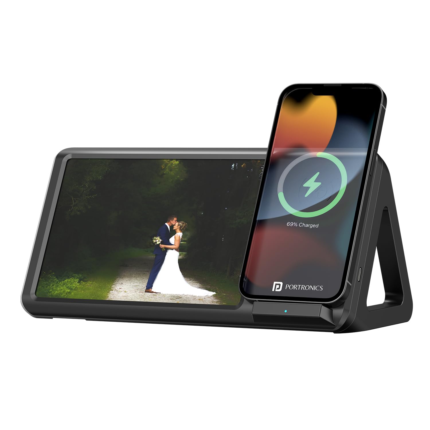 Portronics Freedom Provides Double Utility- a 15W Wireless Charger for  Your iPhone (12 Above Series) and a Photo Frame to Preserve Your Timeless