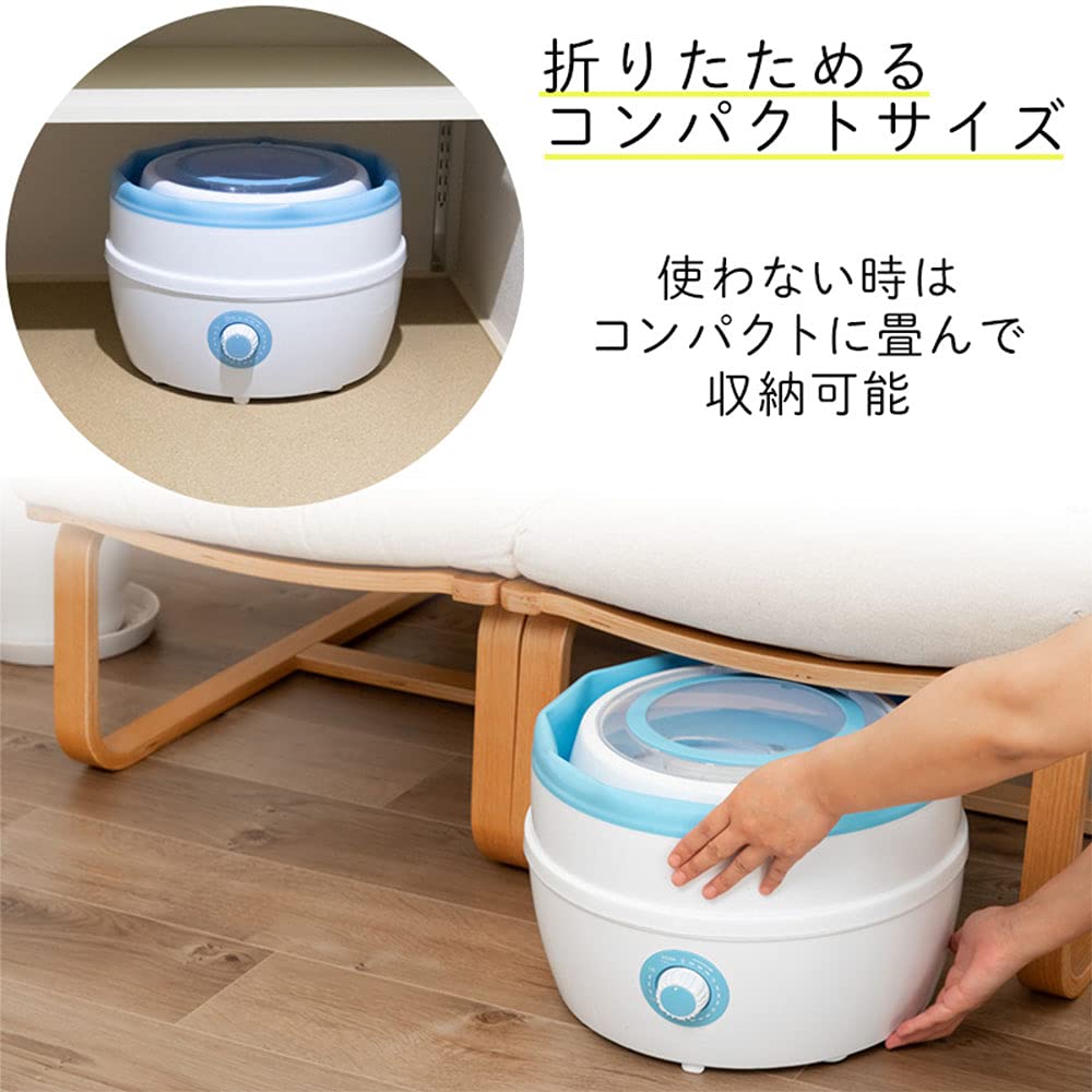 Amazon.co.jp: 折りたたみ 洗濯機 コンパクト 容量1.8kg タイマー 