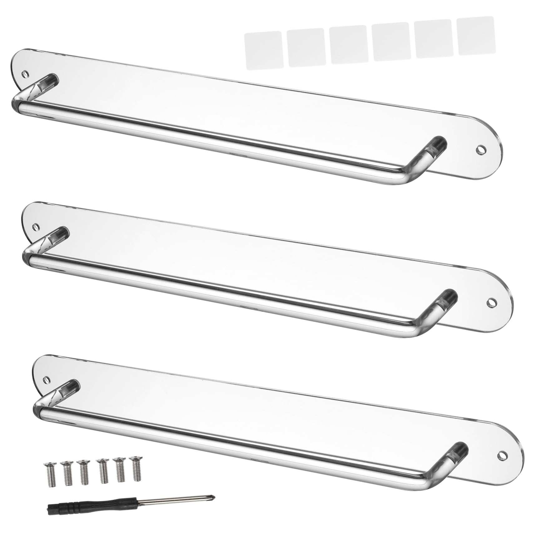 Organisateur de clips à cheveux mural en acrylique transparent pour gain de place