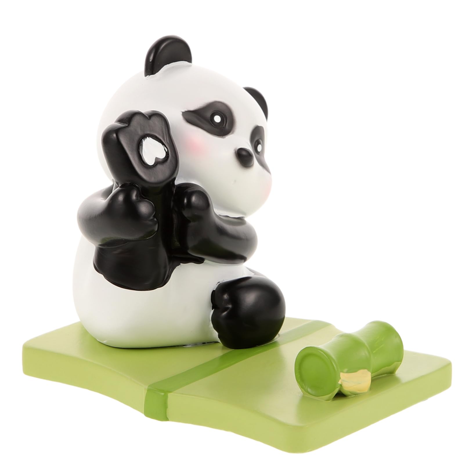 UKCOCO 5pezzi Supporto Per Telefono Panda Carino Porta Cellulare Da Scrivania Resina Design Compatto e Adorabile Per Decorazione Desktop Accessorio Pratico e Resistente Ottimo Per Uso