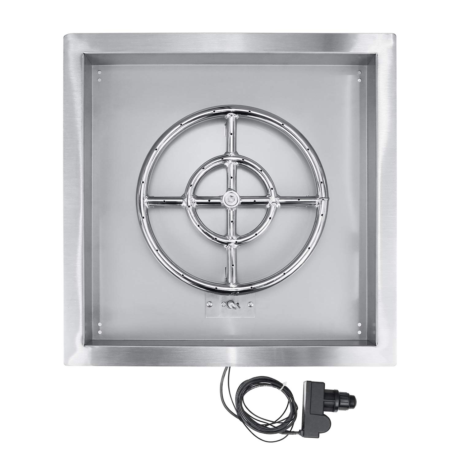 Buy Hisencn Fire Pit Burner Ring Kit 18 Inch, 304 Stainless Steel Fire