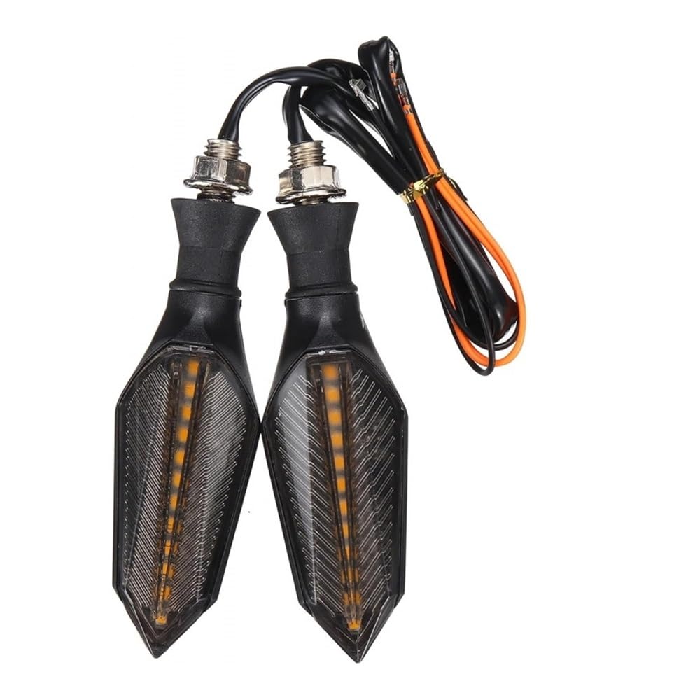 Indicadores Para Scooter 12V Braker Blinker (2 Pcs-Amber Blanco) Resistente